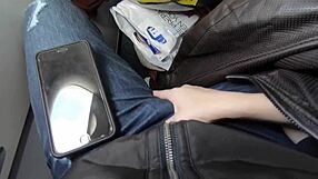 Public Airplane Blowjob