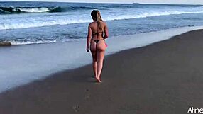 i'm the blonde girl getting fucked doggystyle on the beach by my fan