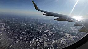 Public Airplane Blowjob