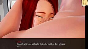Amateur redhead in family sex adventure