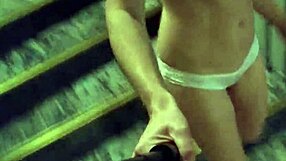 Public showing off in the hotel corridors and elevator