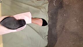 Amateur milf engages in intimate webcam anal fetish session.