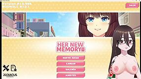 Intense emo babe with big tits in memory game.