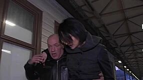 trashy milf gets fingered handjob blowjob then fucked in lingerie