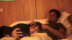 Chubby bbw accidentally swallows stepbrother's dick during movie night