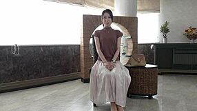 Mature housewife Miku Takei cheats and dives into pussy for first time