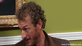 Redhead milf fucked on her couch