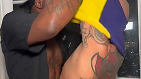 Daddyblack Assfucks Petrick Garcia with Monster Cock in Gay Anal Sex