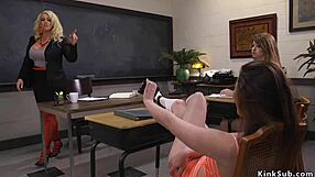 Students Anal Fisting Their Professor's Monster Tits in Wild Session