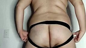 chubby gay guy showing off his body