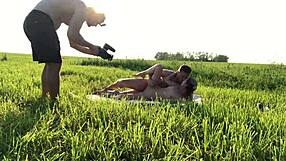 fucking hard with a skinny russian blonde teen in backstage backroom blowjob action