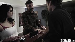 Slutty latina babe offers petite body for monster cock sucking.