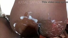 Serbian BBW's Ass Receives Ejaculation, Then Hard Penis Continues for Second Inside Release.