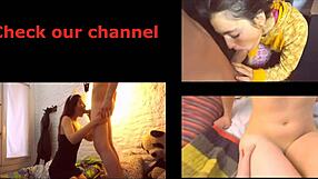 real couple enjoys romantic sex in lena's bed