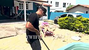 Old Milf Wife Gives Pussy To Neighbor's Monster Black Cock Outdoors While Husband's Away