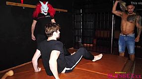 Threesome Fucks Hard In Prison Cell