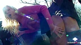 Teen 18+ Fucked Outdoors on Parking Spot!