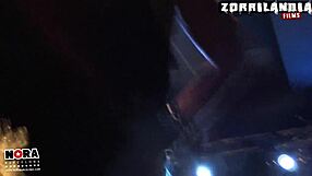 in the world of fetish rock, a teen 18+ gets bound and spanked with spitting and pussy play