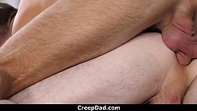 bullied teen 18+ gets punished by muscular step father with blowjob