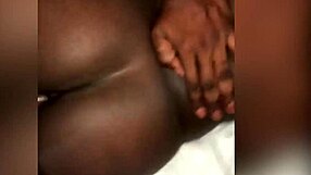 This Nigerian babe struggled with that big BBC from the Ghanaian footballer, trying missionary and cowgirl before squirting.