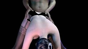 Watch this BBW MILF in lingerie getting a hardcore blowjob and creampie