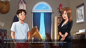 Busty Stepmom Flaunts Huge Breasts in Summertime Saga 3D Porn Game Long Replay