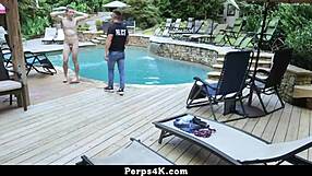 gay security officer blackmails twink for deep cavity search