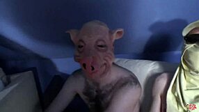 17 Guys Covering Her Face With Cum In Wild Group Action