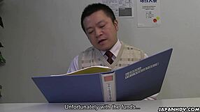 japanese student sayaka aishiro boldly sucks her professor's cock uncensored