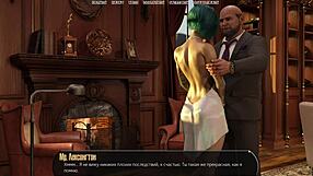 3D game with an old man and his secretary in a halfway house