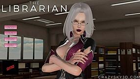 Damn, this cute 3D librarian tastes so sweet in episode 1 action!