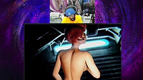 Jaheira's Bald Pussy and Ass Drilled Hard POV