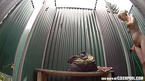 Blonde Milf Caught Unaware by Spy Camera at Public Pool