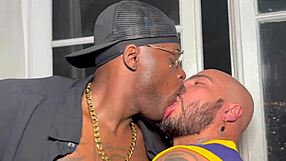 Daddyblack Assfucks Petrick Garcia with Monster Cock in Gay Anal Sex