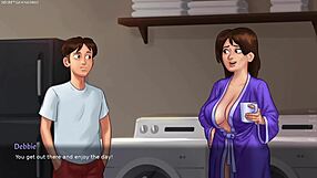 Busty Stepmom Flaunts Huge Breasts in Summertime Saga 3D Porn Game Long Replay