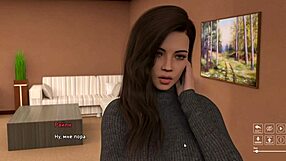 Beautiful anime game with big boobed women and anal sex