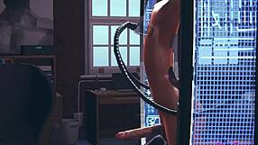 Yaoi Femboy 3D Ash Trapped in Sex Machine Anime Porn