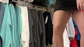 laina marie natural beauty does nudity in store while shopping?