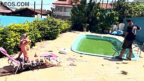 Old Milf Wife Gives Pussy To Neighbor's Monster Black Cock Outdoors While Husband's Away