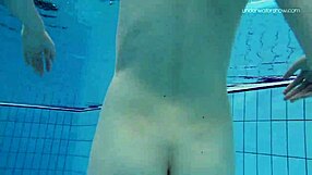 Teen Anna Netrebko Rips Clothes in Pool Striptease