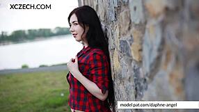 Czech Teen Shows Tits In Solo Masturbation!