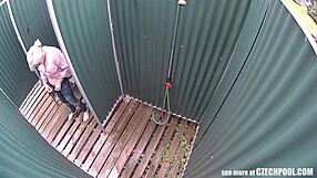 Blonde Milf Caught Unaware by Spy Camera at Public Pool