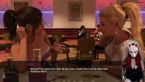 Kate, 19, asks, 'Want to play this college game with me?' in this gay coed scene