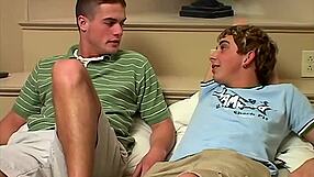 Young gay stud takes huge cock deep after sloppy blowjob