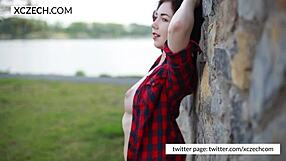 Czech Teen Shows Tits In Solo Masturbation!