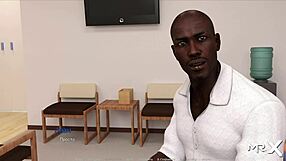 Blonde practices acting with nude posing in episode 28