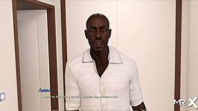 Blonde practices acting with nude posing in episode 28