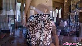 I watch natasha malkova masturbate to orgasm at home alone.