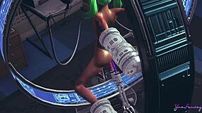 Yaoi Femboy 3D Ash Trapped in Sex Machine Anime Porn