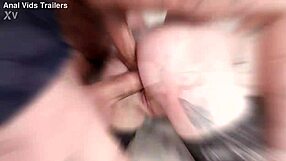 banging anna de ville in lingerie, triple anal gapes with deep facial emotions